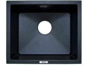 1810 Cavauno Puraquartz 469U Black undermounted sink