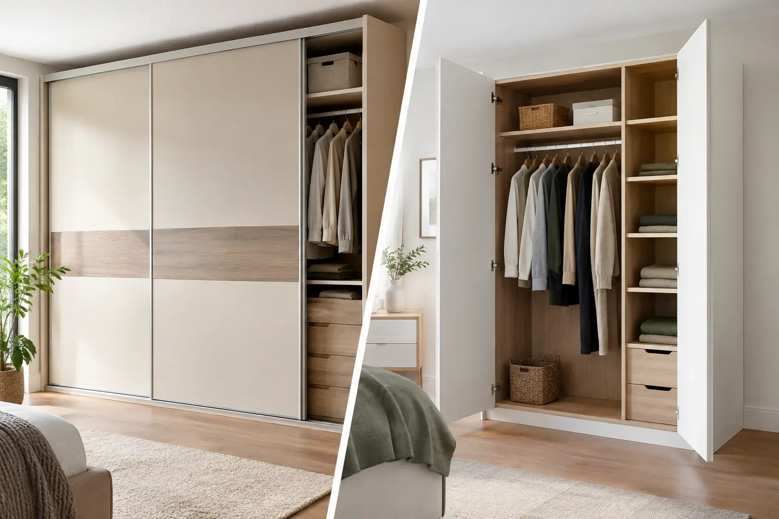 Sliding or Hinged Wardrobes: Which Works Best?